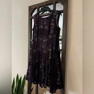 Dressbarn Lace Purple Dress